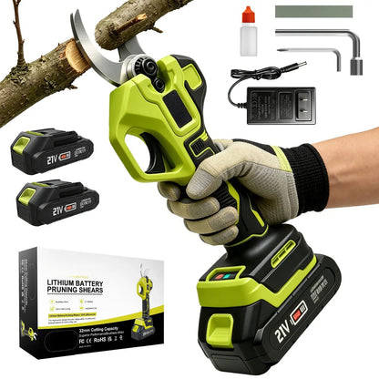 21V Cordless Electric Pruning Shears with 1.25" Cutting Capacity