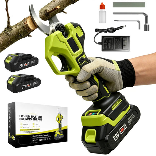 21V Cordless Electric Pruning Shears with 1.25" Cutting Capacity