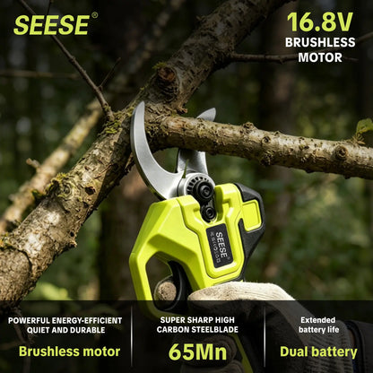 21V Cordless Electric Pruning Shears with 1.25" Cutting Capacity